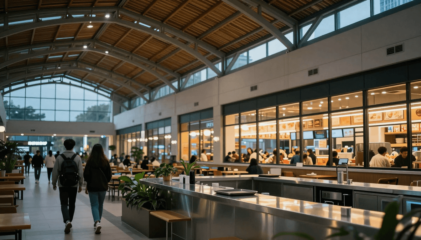 连锁餐饮进校园:高校食堂变身商业综合体的逻辑与启示